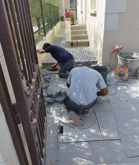 Pose de carrelage exterieur à Montfermeil en Seine Saint Denis 93