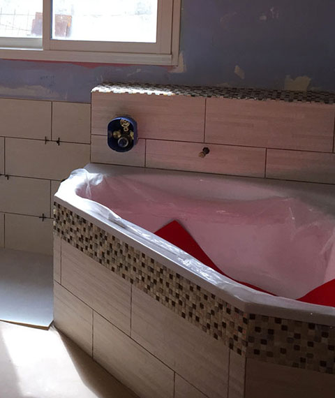 Pose de carrelage interieur à Montfermeil en Seine Saint Denis 93