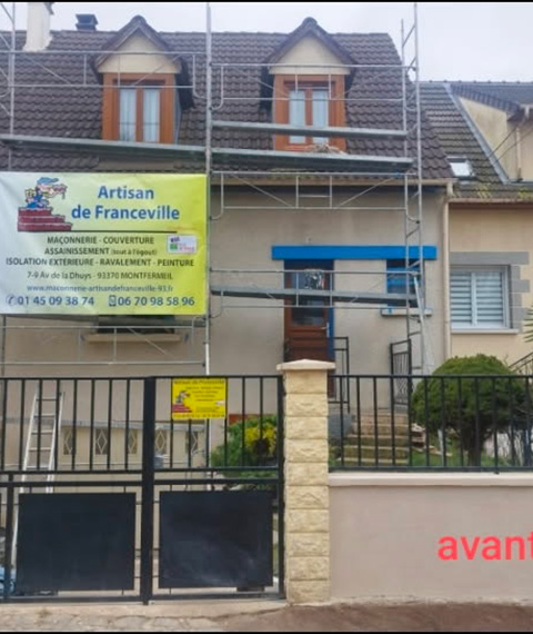 Ravalement de façade à Montfermeil en Seine Saint Denis 93