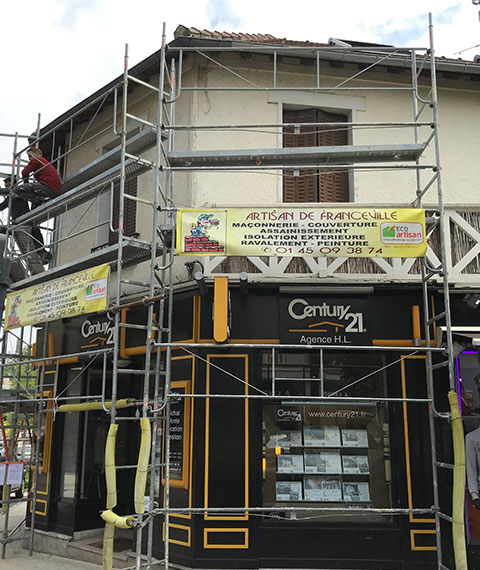 Ravalement de façade à Montfermeil en Seine Saint Denis 93